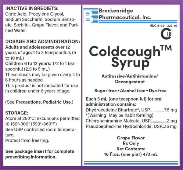 INACTIVE INGREDIETS: Citric Acid , Propylene Glycol, Sodium Saccharin , Sodium Benzo- ate, Sorbitol, Grape Flavor, and Puri- fied Water. DOSAGE AND ADMINISTRATION: Adults