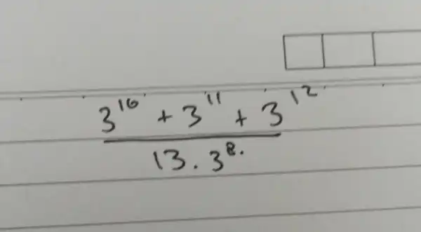 square square square (3^16+3^11+3^12)/(13cdot 3^8)