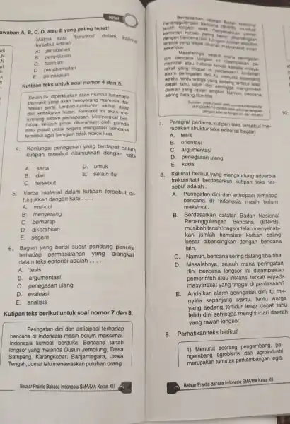 Nilai Berdasarkan catatan Badan Nirwional Penenggulangan Bencara (BCifpg), musibah tanah tongsor tolah menyobseban lumish kematian korban baing beraer obanderglan dengan benciana iain, Longwor adsiah