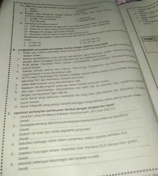 Blake Roses ialah permuda jentus yang menciphatian a. Baidu b. Mozilia terhubung dengan Cortara adalah .... a. Google Chrome Erowser b. Flock Browser 6