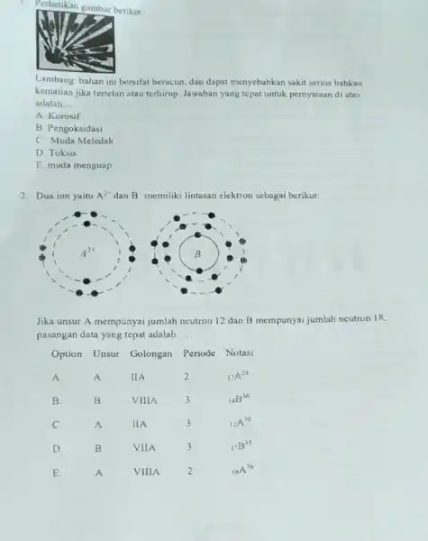 Perhatikan gambar berikut Lambang bahan ini bersifat beracun, dan dapat menyebabkan sakit serius bahkan kematian jika tertelan atau terhirup. Jawaban yang tepat untuk pernyataan