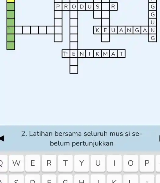 Latihan bersama seluruh musisi sebelum pertunjukkan