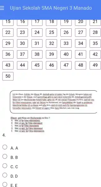 Ujian Sekolah SMA Negeri 3 Manado 15 16 17 18 19 20 21 22 23 24 25 26 27 28 29 30 31 32