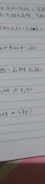 +3","12-4","23=3.75 2-4.23=3794","90 55-2","50-1","202= 2+9","44+1","22= 99-2","34+2","76= ","45 xx2","4= ","03 xx1","75=