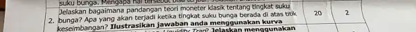 20 2 suku bunga. Mengapa hall tersebut bisa terjadi, st Jelaskan bagaimana pandangan teori moneter klasik tentang tingkat suku yang akan terjadi ketika tingkat