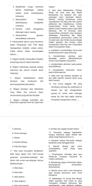 b. Meyakinkan warga Indonesia bahwa kedatangan Jepang adalah untuk membebaskan Indonesia C. Menunjukkan betapa berbahayanya penjajahan Indonesia d. Gerakan untuk menggalang dukungan rakyat Jepang