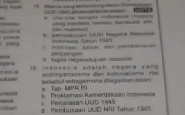 begsan ứng tictan in nhahan publik pokok yang NNE ngara n esia ukaan onesia resia rtiban is Makna yang terkandung datam Pembi UUD 1945