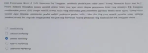 Cham Perencanaan Bisnis di SMK Pernacaran Pak Trengganno mendessin pembelajaran terkait matheri Strategi Pennusaran Rismi abad ko 11 Peserta didiknya ditarapkan mampu memilih strategi