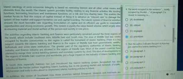 Islamic ideology of socio -economic integrity is based on removing interest and all other unfair means and elements from the world The Islamic system