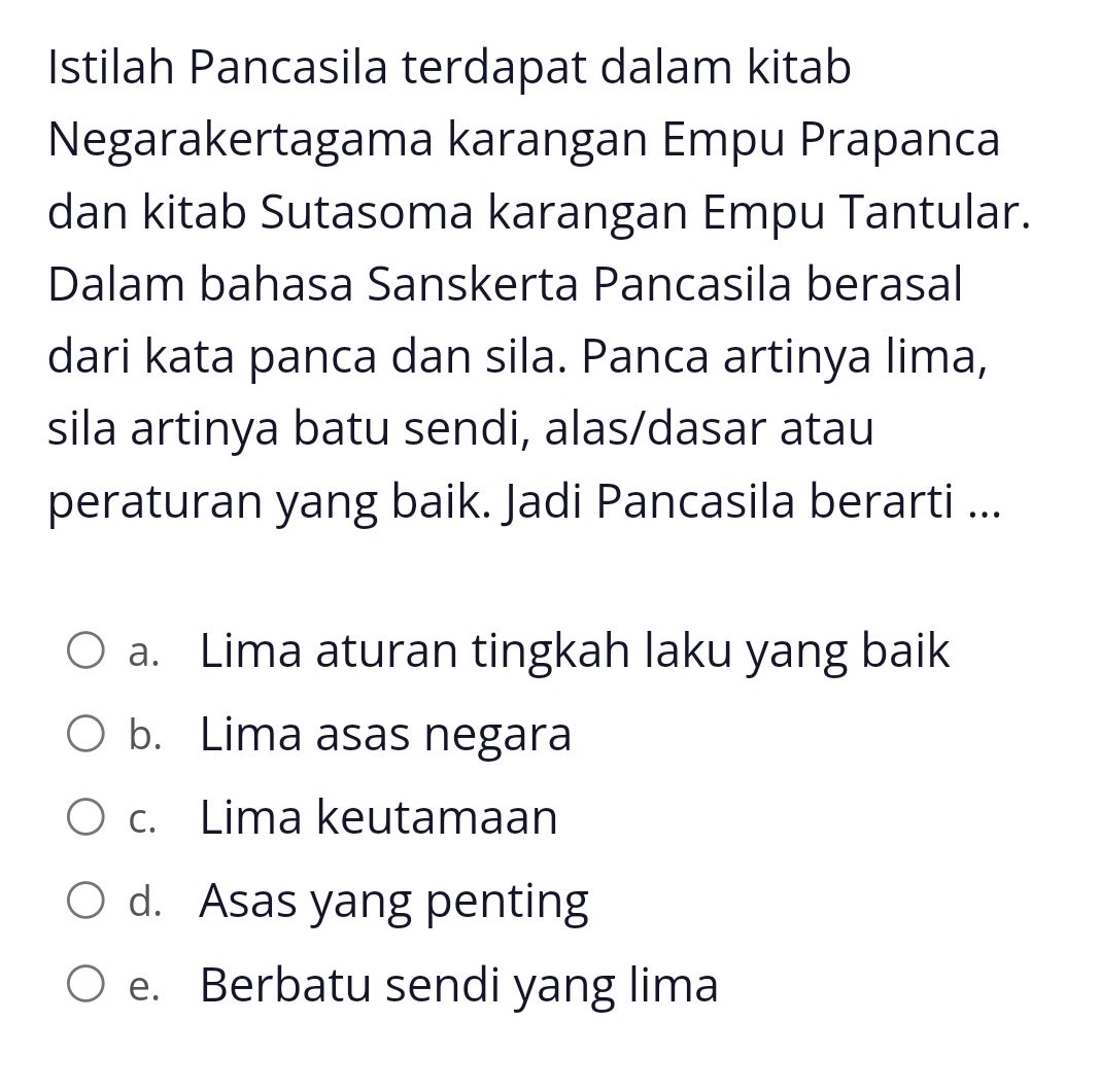 Istilah Pancasila Terdapa T Dalam Kitab Nega Rakertag Ama Karangan Empu