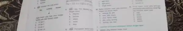 o E namisis (5) Pertatikan nilai nada perikut Allar Lambang Ketukan berikut yang tepat untuk mengisi Makik pada tabel tersebut adalah __ A. 12