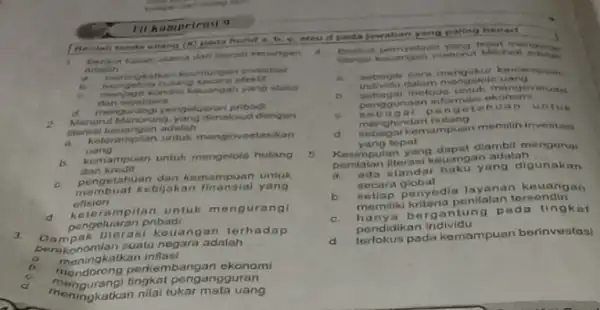 pada hurut a. h. kecungan adalah it mernotahan keuntungan keyer is nutang menjagin kondisi kupuangan yang stabil d. mengurangi pengakuaran pribadi Menurut Nanurung, yang