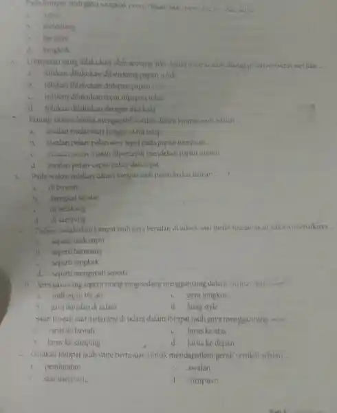 Pada lompat tauh gava jongkok Dosis badar sadi mela dulete a. tegak b melenting h berjalan d.jongkok Lompatan yang dilakukan oleh seorang atlit dalam