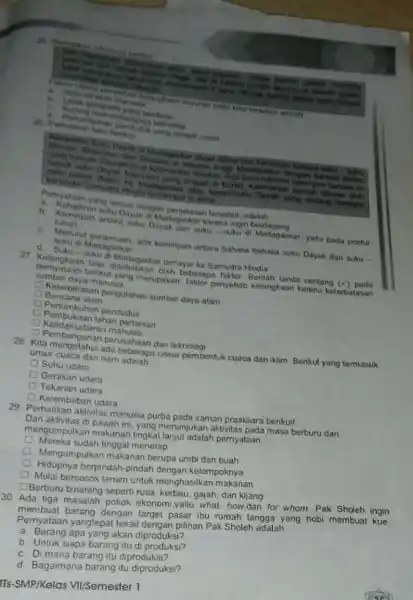 response dainin a. Sitat peryeba tersebut adalah __ b berkahi yang berdeda C. Kurang 26. Perhatika an tuhan penduduk yang sangat cepat Kehadiran banyak