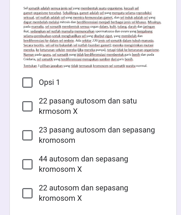 Sel Somatik Adalah Semua Jenis Sel Yang Membentuk Suatu Organisme ...