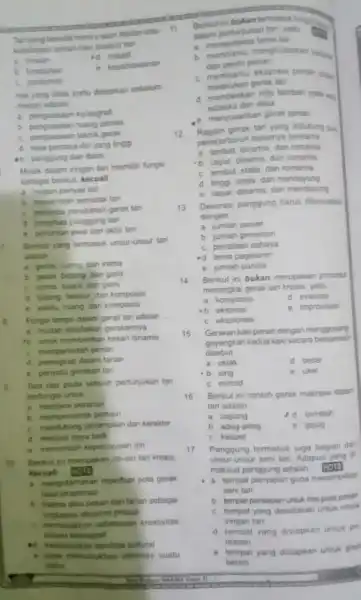 Tanyang bersilat menin alam sokitor atau ketidupan sehan-han disabut tan a hewan id b. tumbuhan e kepahlawanan c. partomim Hai yang tidak pertu disiapkan