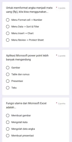 uang (Rp) , kita bisa menggunakan __ Menu Format cell-gt Number Menu Data arrow Sort & Filter Menu lnsert - Chart Menu Review -