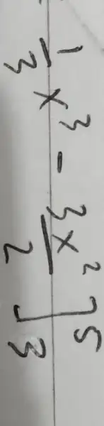 (1)/(3) x^3-(3 x^2)/(2) int_(3)^5