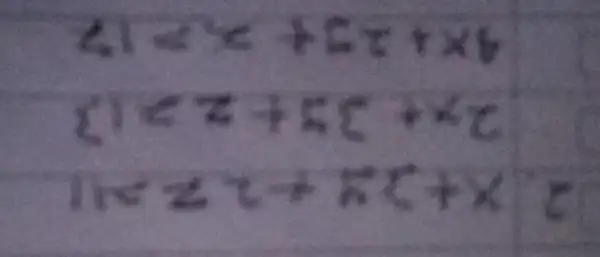 2 x+2 y+2 z=41 2 x+3 y+z=13 4 x+2 y+z=17