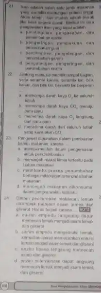 21 Ikan adalah salah satu jenis makanan yang memiliki kandungan protein tinggi Akan telapi, ikan mudah sekall busuk jika tidak negera diolah Berikut ini