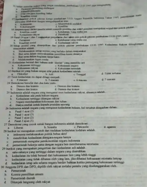 cargat mendalam, pembakan undangan b. Falsafih Cita-cita para founding father Keadilan sosal 17 Bedasarkan pekok pikiran ketiga pembakan UUD Negara Republik Indonesis Tahan 1945,