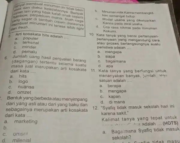 dan dan diakui keleranan ni tidak membuat lain yang tidak zatannya Banyak Rainbogar diaduan manis buah perpaduan manhenak seperti inembuat minuman ini terasa diatasnya