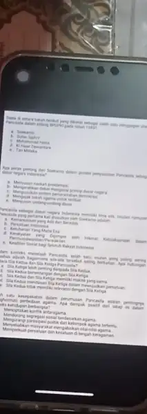 di antara tokoh berikut yang Skanal sebagai salah Maths penggagan uta pada tahun a. Soekamo c. Mohammad Herta d No Hajar Dewantara e. Tan