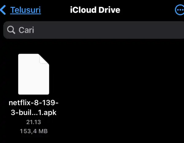 iCloud Drive Q Cari netflix -8-139 3-oon __ 1.apk 21.13 1 53,4 MB