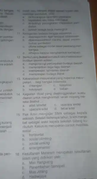 ku bangsa la. Sebab dalah __ ain tik dengan cepulauan an pembe- golongan enduduk Na adalah ngkapan la pen- 10. Salah safu dampak positif