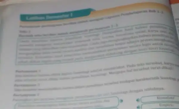 Pembelajaran Bab 1-2 Telles I 1-3 monitis bahwa mengungkapkan adanya proses penelitian is small pada masyarakat ditukung dengan teori-teori Sosiolog adalah masyarakat Pada teks