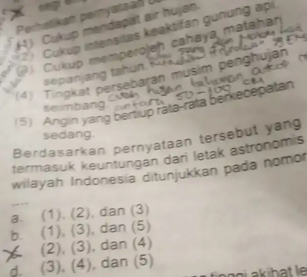 seg en Perheukup mendapat air eaktifan Cukup mempe ta pan anseba akip seimbang.... gan cu sedang. Berdasa ataan tersebut yang termasuk keuntungan dari letak