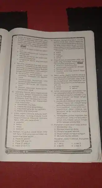 terdapat di lyikapi kemajemuk an hrapan Pancasila __ HOTS Horgan Yang Maha peominkan baru barusi terdapat tumbuhnya agama dengan aksiharmonisan beragama dengan ateis c.