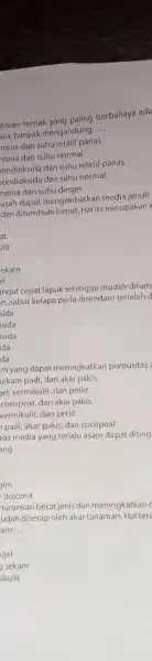 toran ternak vang paling berbahaya ada aru, banyak mengandung __ nonia dan suhu relatif panas nonia dan suhu normal ondioksida dan suhu relatif panas