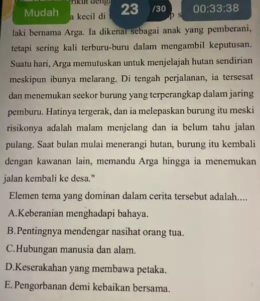 - Trikut deng a kecil di laki bernama Arga Ia dikenal sebagai anak yang pemberani, tetapi sering kali terburu-buru dalam mengambil keputusan. Suatu hari,