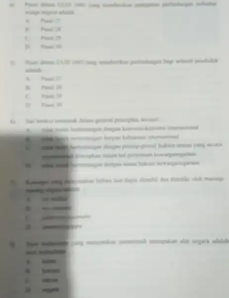 as (110) pars sang memberikan penegasan __ Panal in II Poul 24 c Posell 70 Panisi No UND DRIES yang memberikan perlindangan bagi seburuh