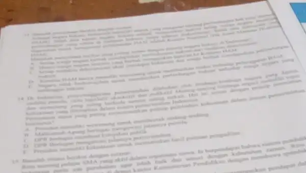 HAM malah barkers of Indonesia? dari undakan mendapatkan perlindangan n LANE lombaga parmahan cintahan menthentuk undang undang permits membuat kebijekan publis D. Dire Bectugas