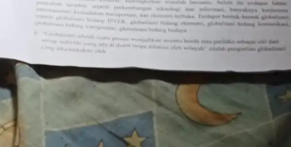 internation tersebut seperti perkembangan teknologi dan informasi, buryaknya kerjasama kindred, memingkalkan masalah bersama. Selain inu terdapat faktor teremasinal, kemudahan transportasi dan ekonomi terbuka. Terdapat