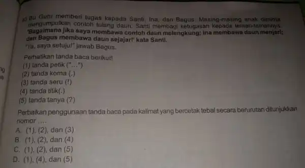 40. Bu (Guru member nto gas ker ada Santi , Ina, dan Bagus lần ak diminta mengump ilkan co dau santi me ke ada