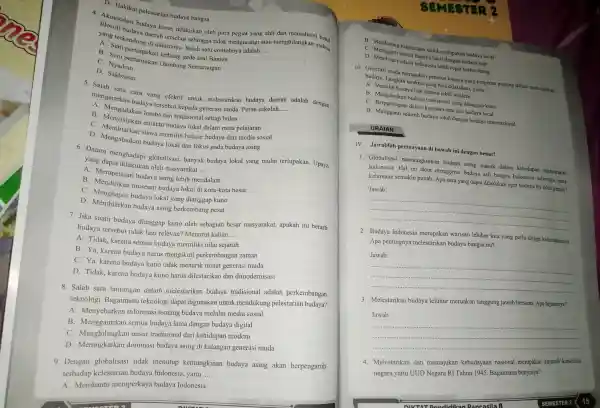 akikat pe lestarian buday?bangsa 1. Akomodasi budaya harus dilakukan olel para pegial yang ahli dar memahami betui fi budaya daerah tersebi ut sehingga tidak