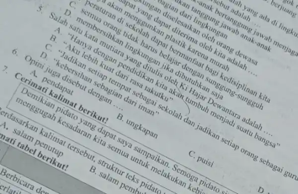 berjuang rah yang ada di lingku cbut adalah __ canak bertanggung jawab menjaga Kan tanggung jawab anak -anak orgian dari lingkungan ungan diselesaikan oleh