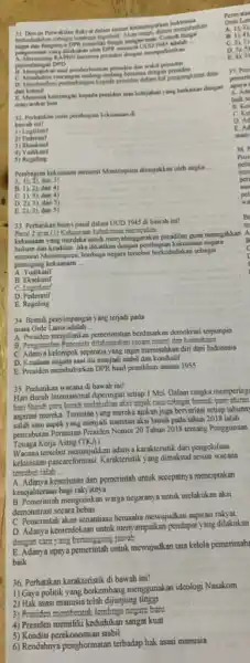 bertadadulan sebagai lombaga legislatif. Alam tersebut Contoh fun jalankan __ 11. Mengajukan usal pemberhentis presiden dan wakil presiden D. Memberikan pertimbangan lispad prosiden dalam