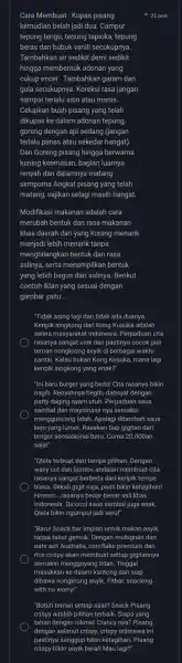 Cara Membuat: Kupas pisang kemudian belah jadi dua Campur tepung terigu, tepung tapioka tepung beras dan bubuk vanil secukupnya. Tambahkan air sedikit demi sedikit