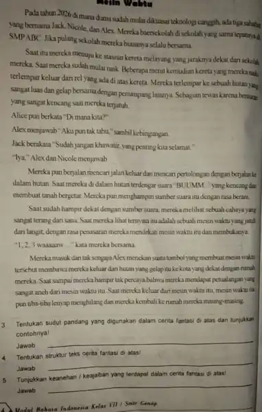 cream Welreu Pada tahun 2026 di mana dunia sudah mulai dikuasai teknologi canggih ada tiga sahabat yang bernama Jack, Nicole dan Alex. Mereka baersekolah