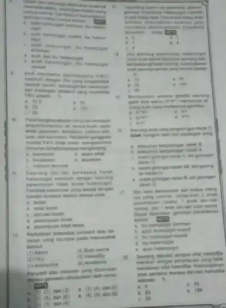 Dalam satu kekuarga ditamukar anaknya vs orang a. ayan nomongot cominan.henoro __ can ngot b. ayah homongot insent ibu hetero rigot C. ayah heterongot