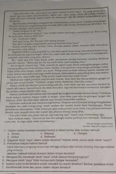 "Kau mesti tahu, Hen perempuan itu seperti sekotak bumbu dapur. Dia yang menentukan seperti apa rasa sajlan, rasa kehidupan.Manis, asin, asam, pedas Kalau dia