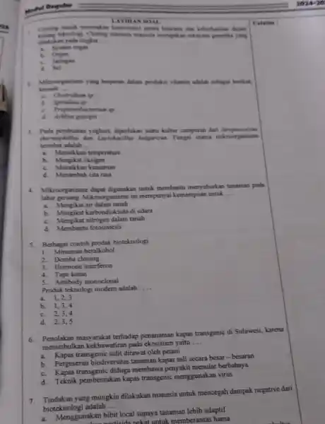 march merconkan kontroversi testors bencans dan keberhasila teknolo B. Cloning munusia mamusia merupakan rekocas a genetik i yang makikan pada tingkat __ System organ