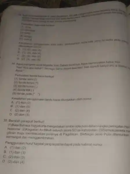 member surat siding d han Jumiat mendatang Perhatikan kata-kata berikut! (1) razia (2) mentaat ( )) tertip (4) sangsi (5) Junrat ditunjukkan nomor __