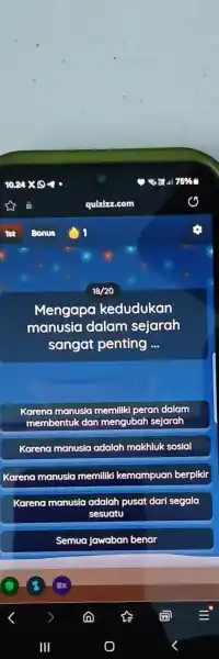 Mengapa kedudukan manusia dalam sejarah sangat penting Karena manusia sta memiliki peran ran dalam membentuk dan mengubah sejarah Karena manusia adalah makhluk sosial Karena