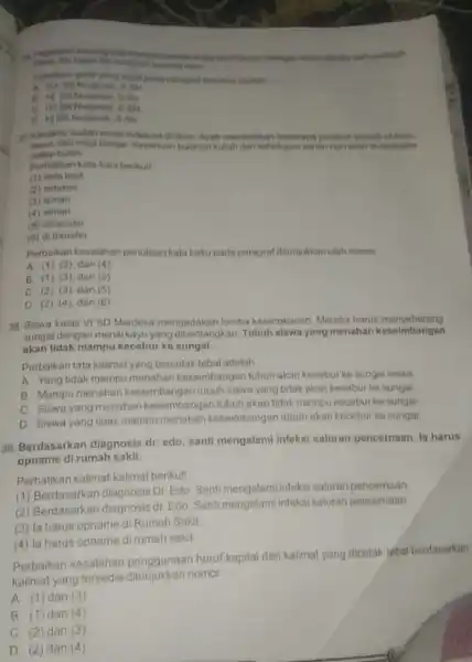 menjad puncak acara Mes ctats sesepuh Pendisan gelar yang tepatpada paragraf temobut adalah __ Sn C. Husin Nurjanah 6 SN D. My Sin Nurjanah