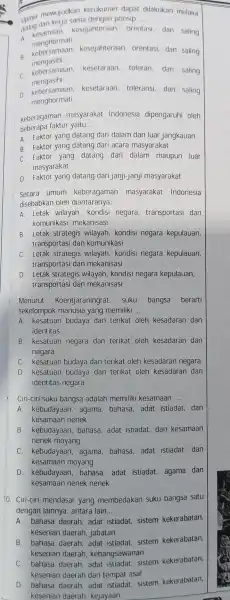 the mewujudkan kerukunan dapat dilakukan melalui dialog dan prinsip __ A. kesejahteraa 1. orentasi dan saling menghormati. B. kebersamaan.kesejahteraan orentasi dan saling mengasihi. C.